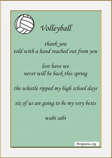 10 Famous Volleyball Poems For Inspiration That Rhyme