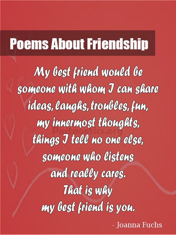 friendship poems for kids best friends