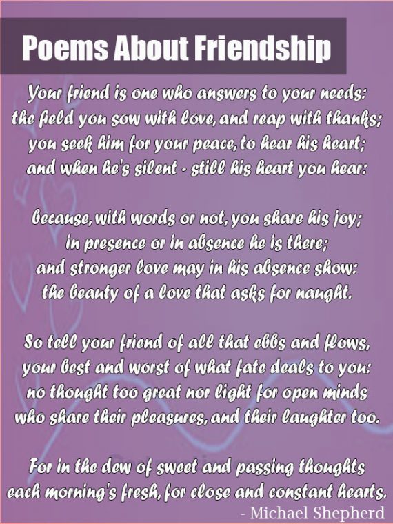 Short Friendship Poems | Best Forever Friendship Poetry