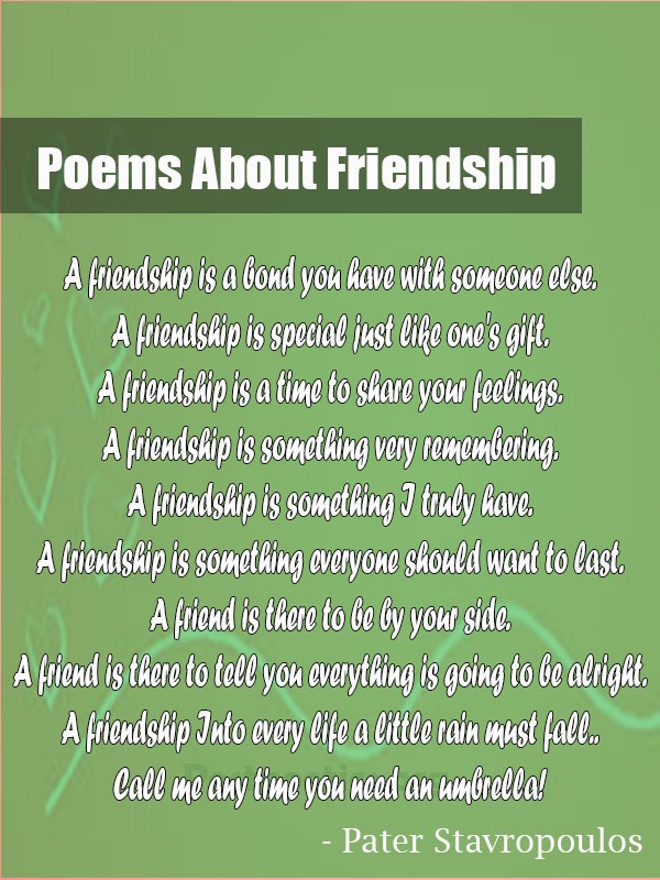 long poems about friendship