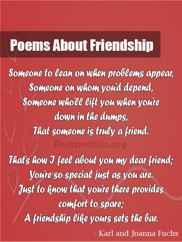 famous friendship poems for kids