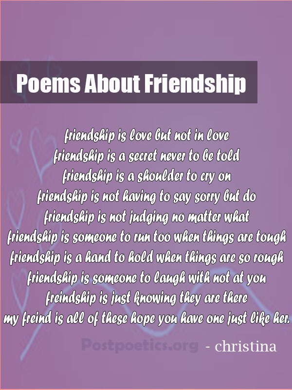 Best Friendship Poems