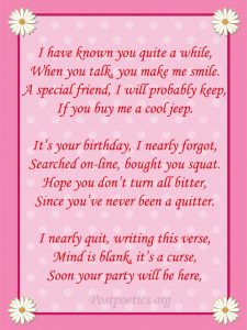 Short Funny Birthday Poems | Humorous HBD Wishes