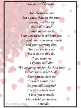 How Much I Love You Poems | Why Do I Love You Poems