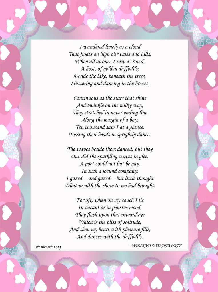 William Wordsworth Daffodil Poem