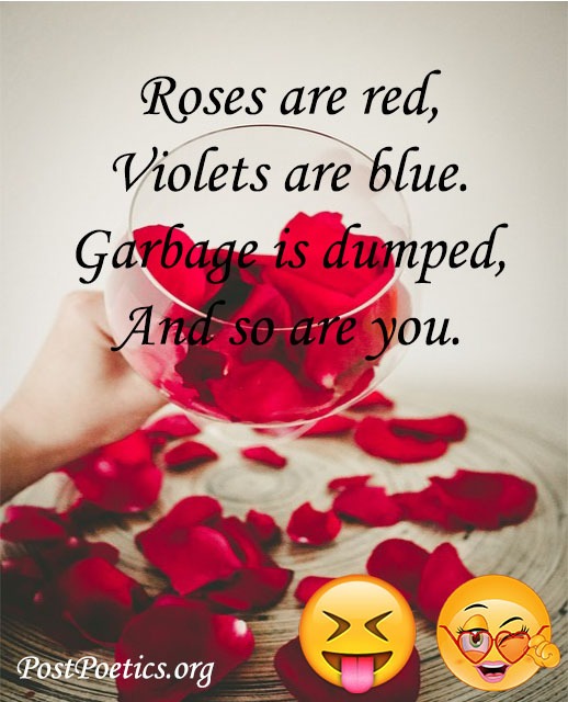 funny roses are red poems