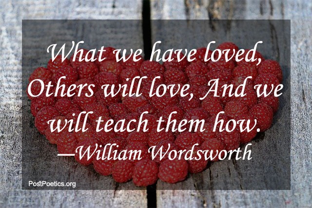 william wordsworth quotes about love