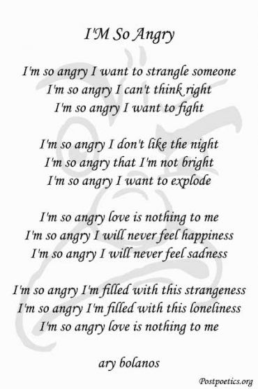 Top 20 Angry Poems | Poems About Hate And Anger