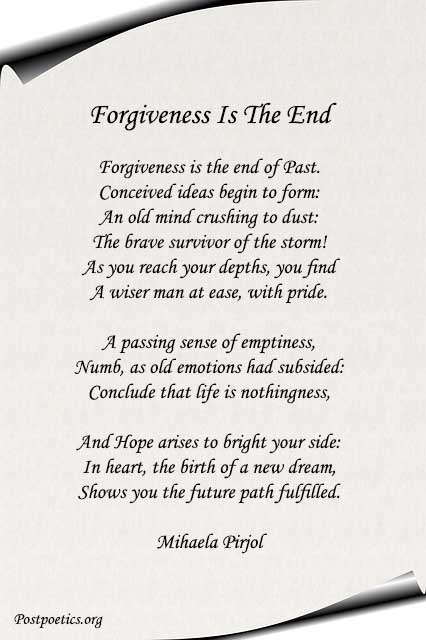 Forgiveness Poems 