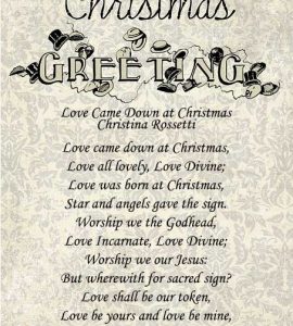 Inspirational Christmas Poems