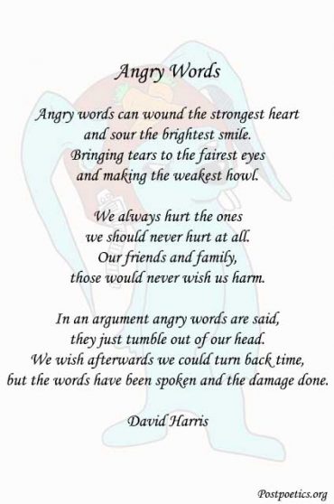 Top 20 Angry Poems | Poems About Hate And Anger