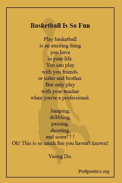 Poems about basketball