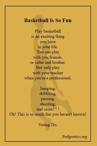 Free Verse Poems About Basketball