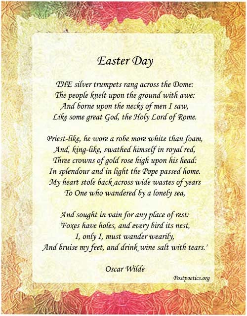 Poems about easter