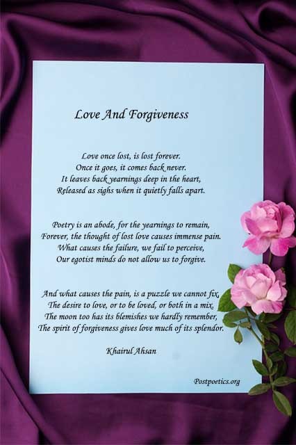 Forgiveness Poems