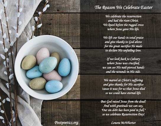 We celebrate the resurrection