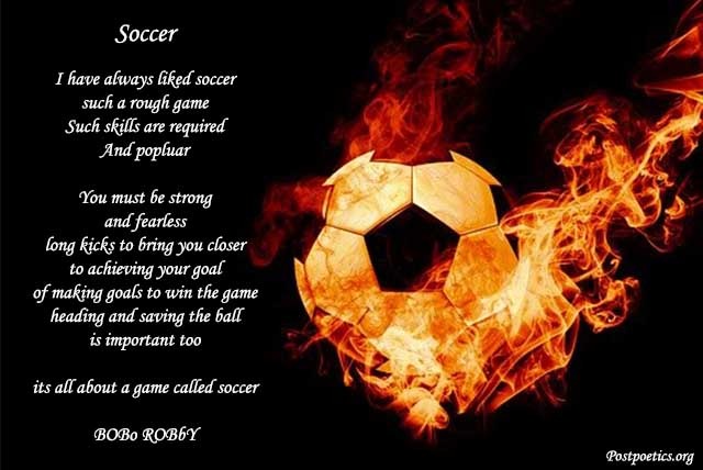 famous soccer poems