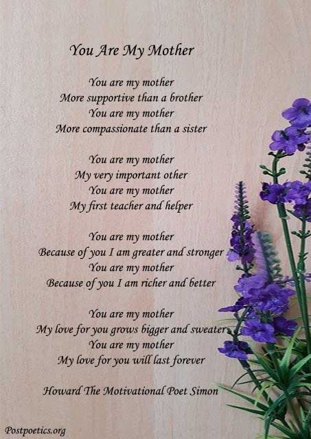 you are my mother