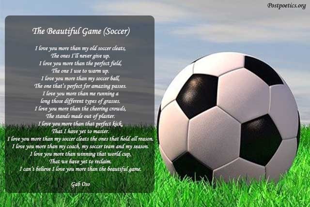 inspirational soccer poems