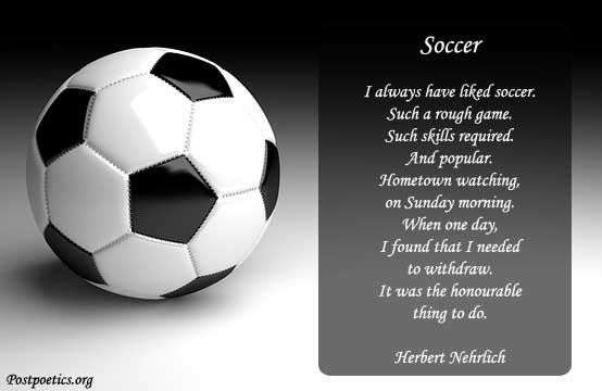 free verse poems about soccer