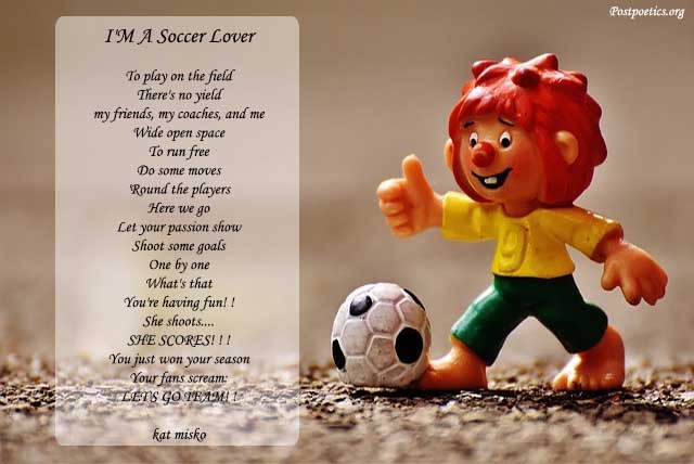 soccer poems rhyming