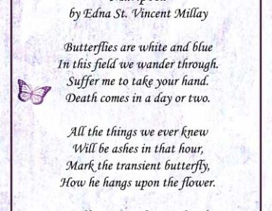 famous poems about butterflies