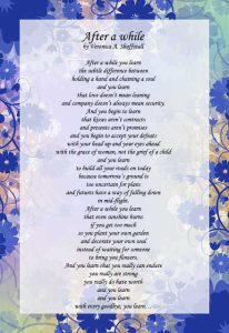 After A While Poem By Veronica A. Shoffstall