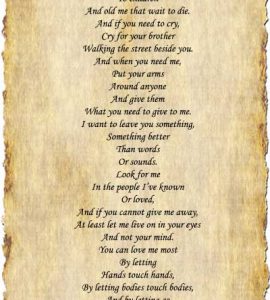 Epitaph Poem Merrit Malloy