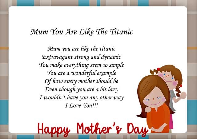 Funny poems for mom