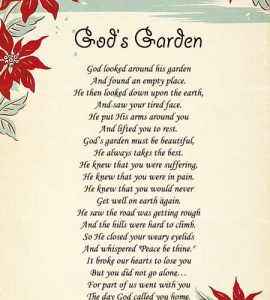 Gods garden prayer