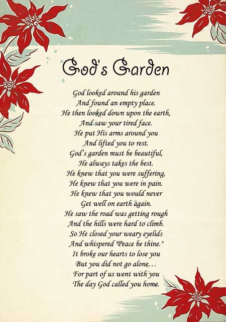 Gods garden prayer