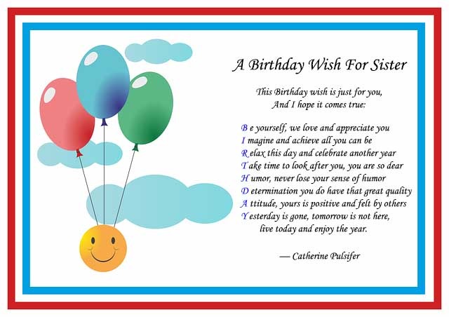 30 Happy Birthday Poems for Sister that Make You Cry