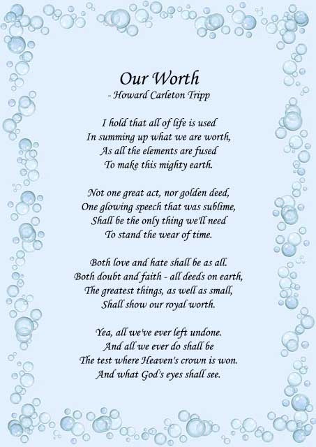 Our worth