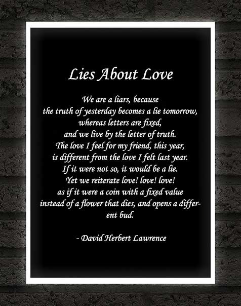 DH Lawrence Poems Love