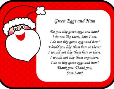 dr seuss poems green eggs and ham