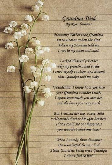 16 Funeral Poems for Grandma | Tribute To Grandmother