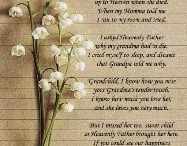 funeral poems for grandma
