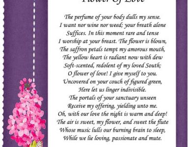 poems about flowers blooming