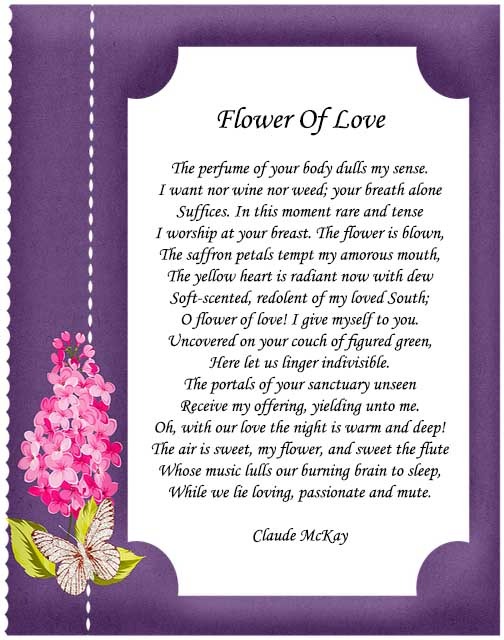 flower love poems