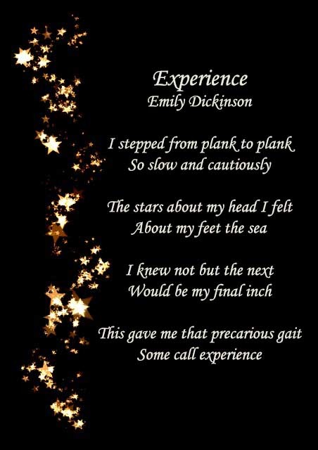 poems about life experiences