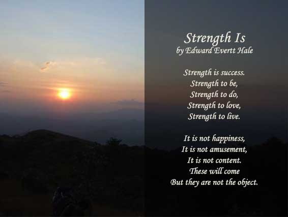 Poems Of Strength And Courage