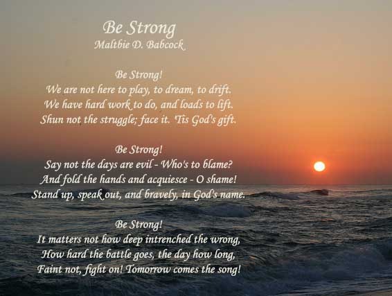 22 Short Poems About Strength And Courage