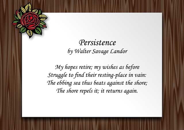 short poems about perseverance