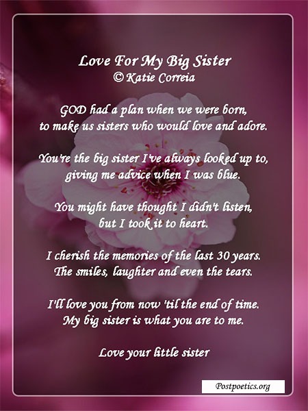 missing my sister poems