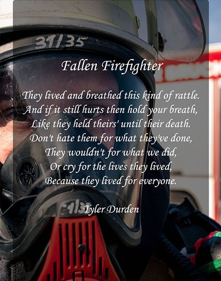 firefighter love poems