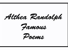 Althea Randolph Famous Poems