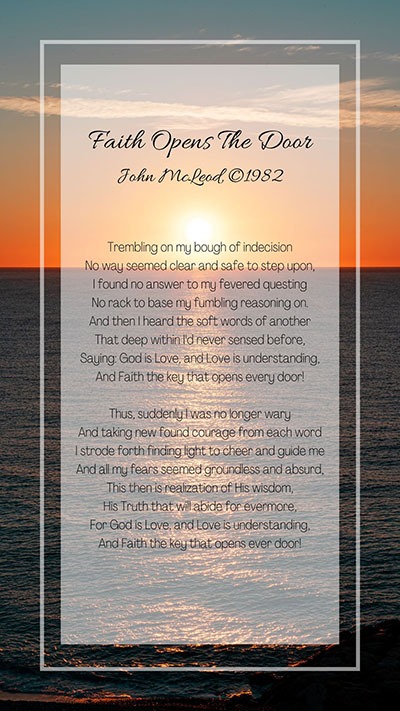 Faith Over Fear Poem