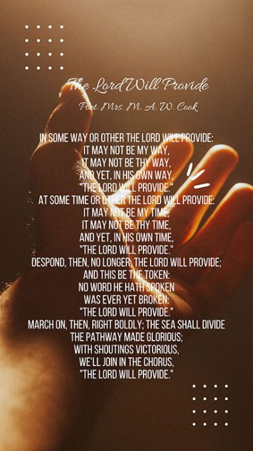 god-will-provide-poems-messages