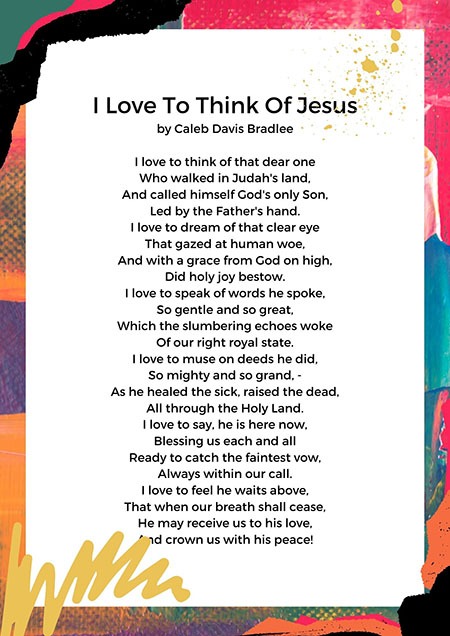 Poems about Jesus love