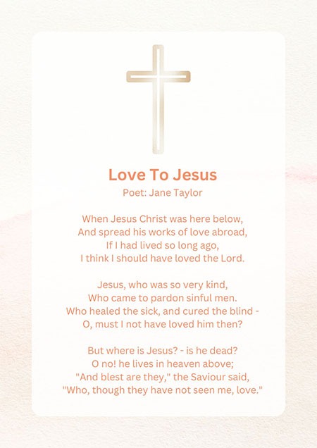 20 Touching Poems About Jesus Christ Love